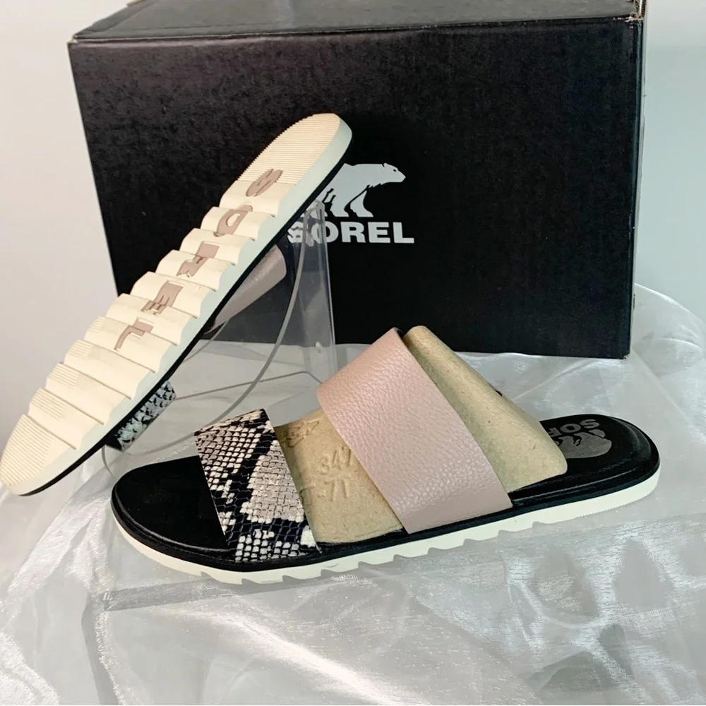 Sorel Women’s Ella ll Slide Sandals Mauve Vapor - Picture 4 of 6